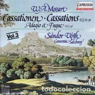 CDs de M&uacute;sica: Mozart: Cassations, KV63 & 99 / Adagio & Fugue, KV546- 4006408101925