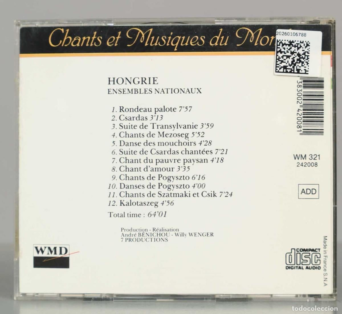 CDs de m&uacute;sica: CD. Ensembles Nationaux &ndash; Hongrie - Foto 2