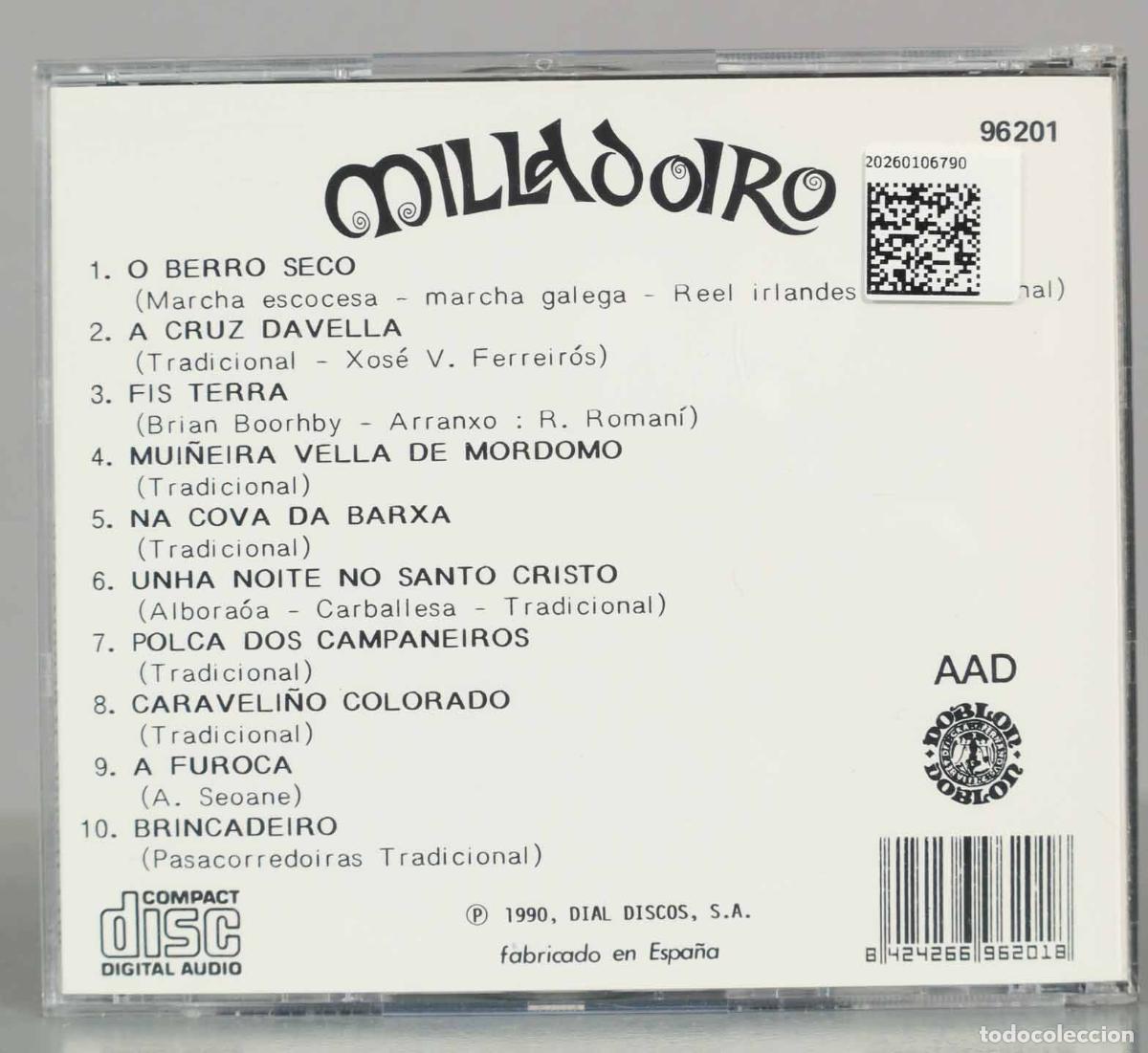 CDs de m&uacute;sica: CD. Milladoiro &ndash; O Berro Seco - Foto 2