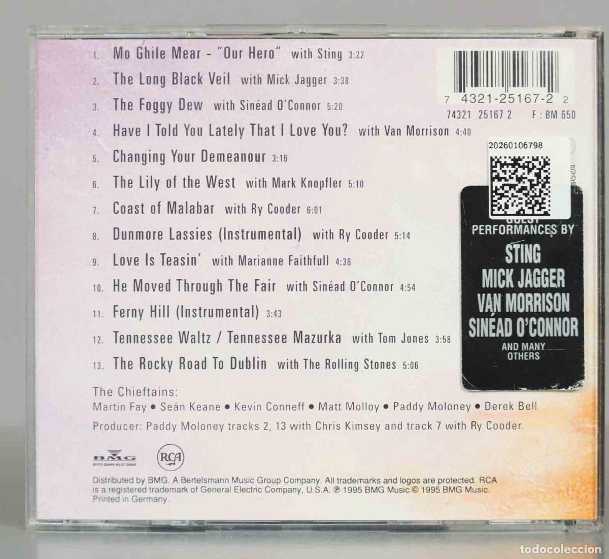 CDs de m&uacute;sica: CD. The Chieftains &ndash; The Long Black Veil - Foto 2