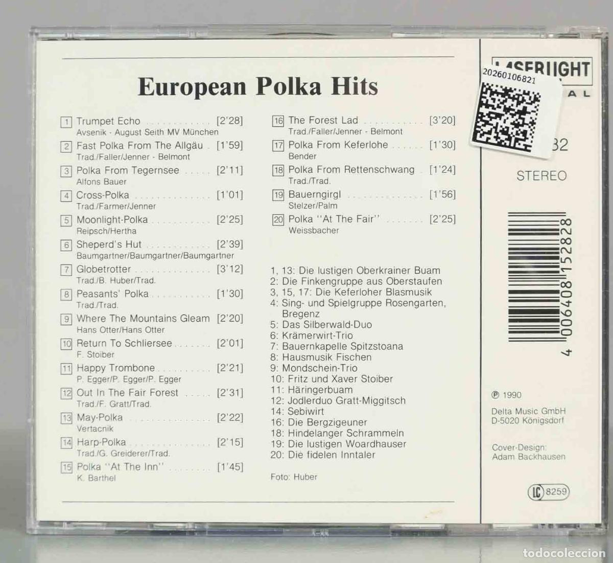 CDs de m&uacute;sica: CD. Various &ndash; European Polka Hits. - Foto 2