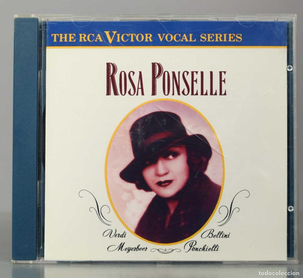 CDs de M&uacute;sica: CD. Verdi-Bellini-Myerbeer-Ponchielli - Rosa Ponselle - Giuseppe Verdi, Vincenzo Bellini, Giacomo Me