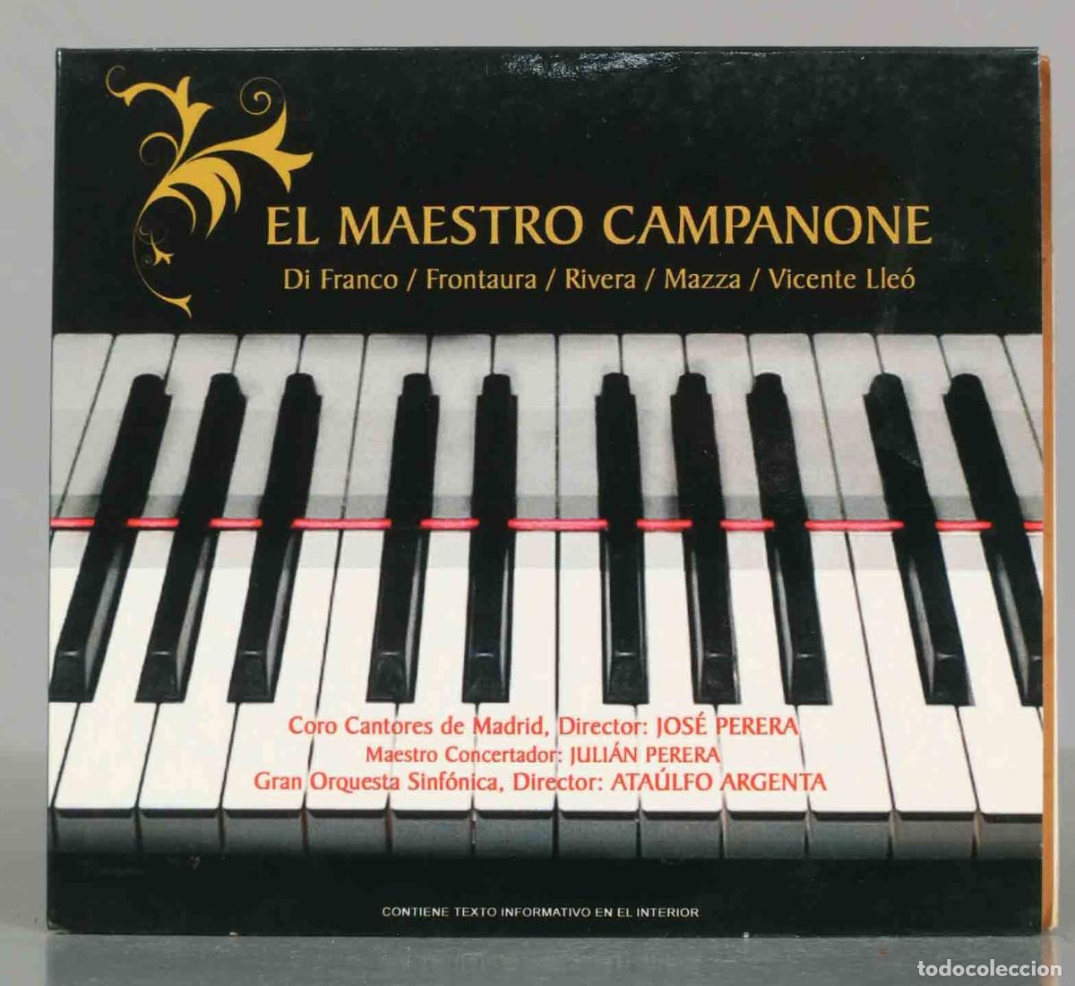 CD di Musica: CD. EL MAESTRO CAMPANONE. ZARZUELA COMPLETA Di Franco / Frontaura / Rivera / Mazza / Vicente Lle&oacute;