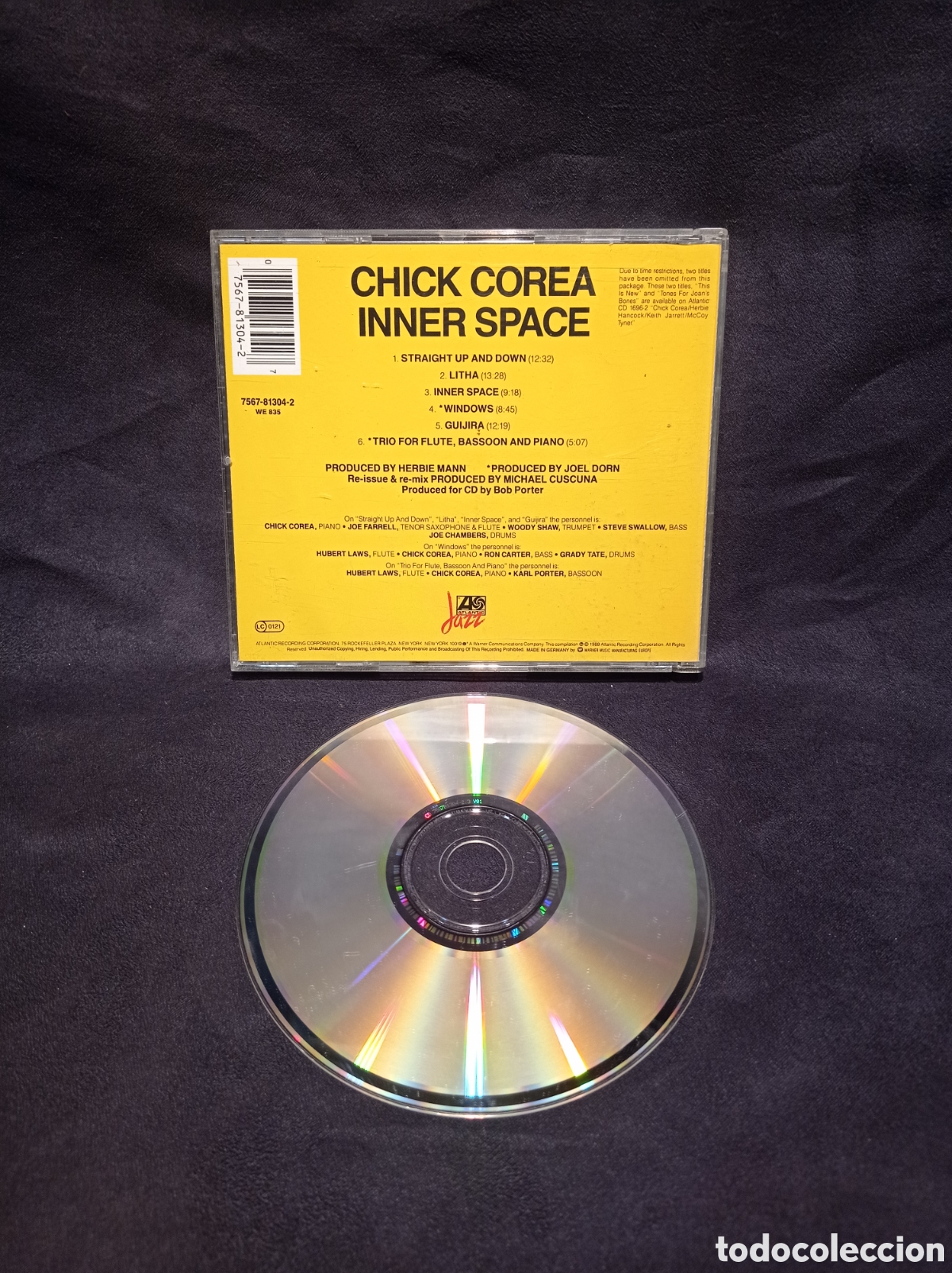 CDs de m&uacute;sica: CD CHICK COREA. INNER SPACE. BUEN ESTADO - Foto 2