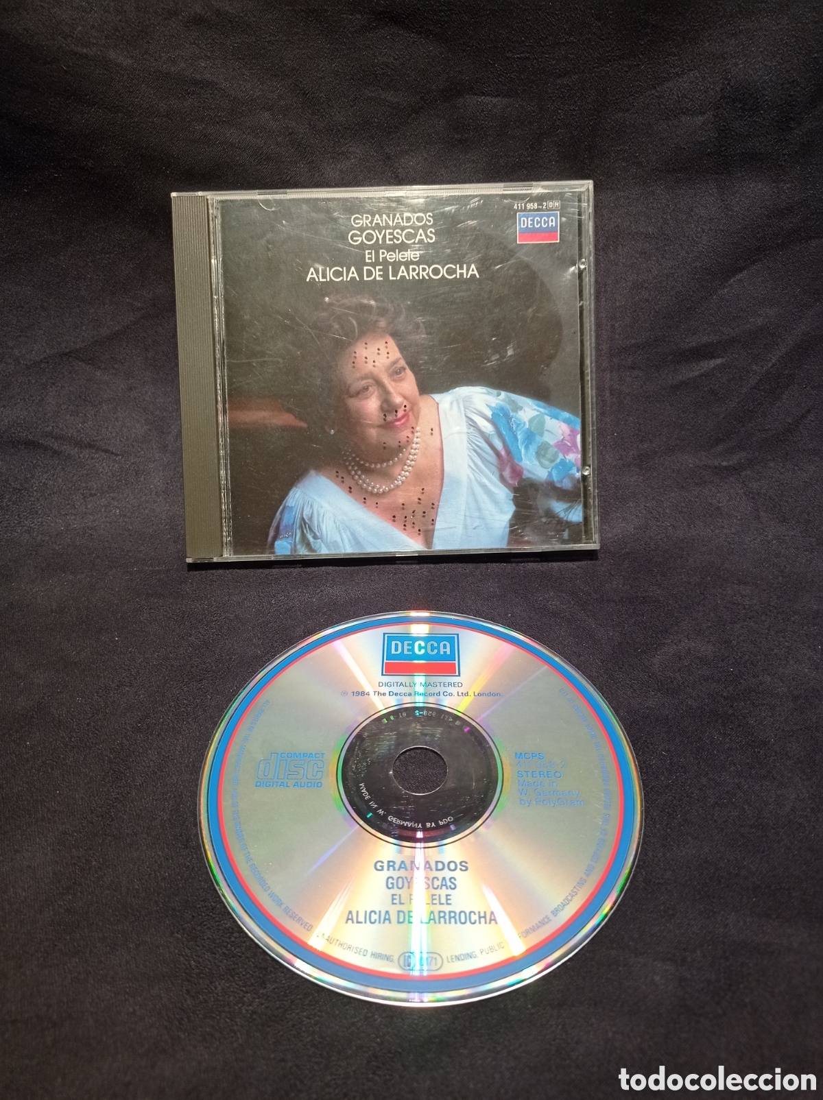 CD di Musica: CD GRANADOS: GOYESCAS. EL PELELE.ALICIA DE LARROCHA. MUY BUEN ESTADO