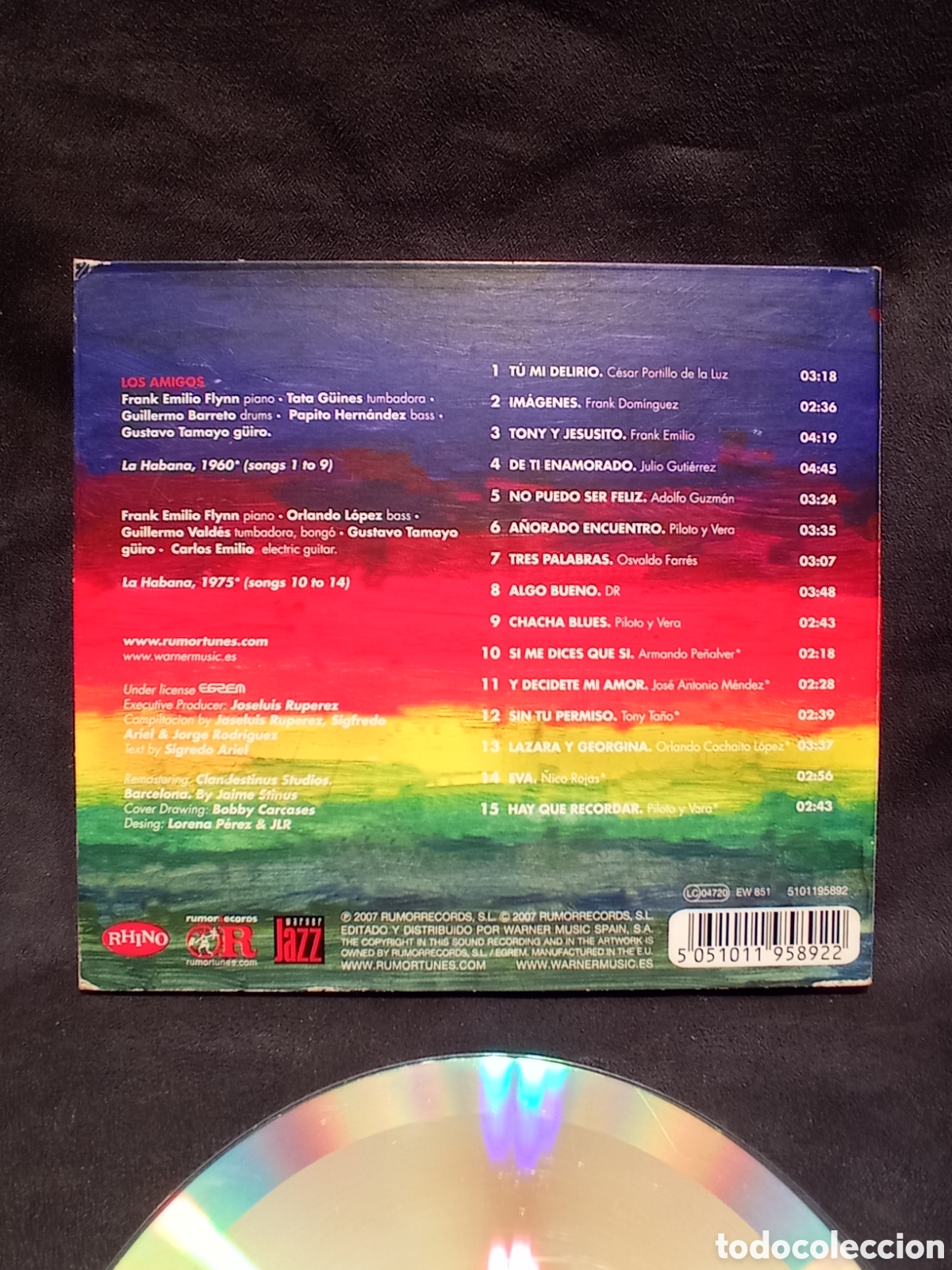 CDs de m&uacute;sica: CD LOS AMIGOS JAZZCUBA VOLUMEN 6. - Foto 3