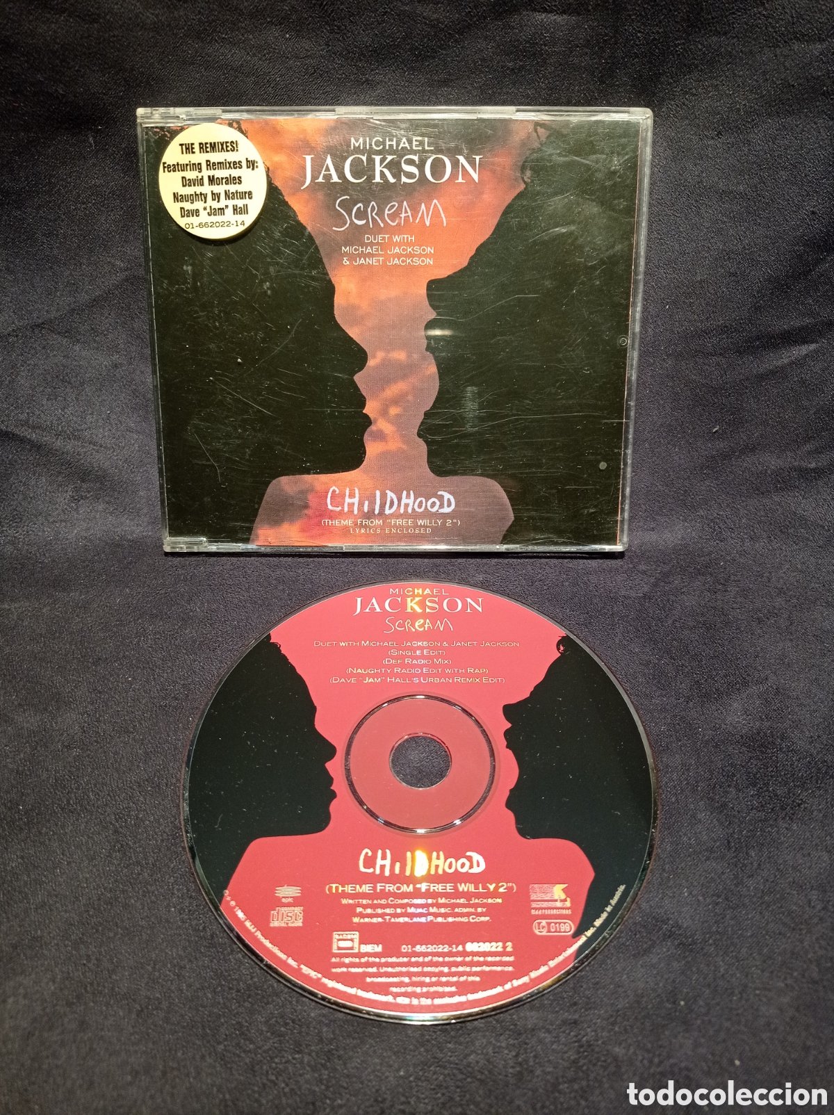 CDs de m&uacute;sica: CD MAXI SINGLE MICHAEL JACKSON SCREAM- CHILDHOOD. REMIXES - Foto 1
