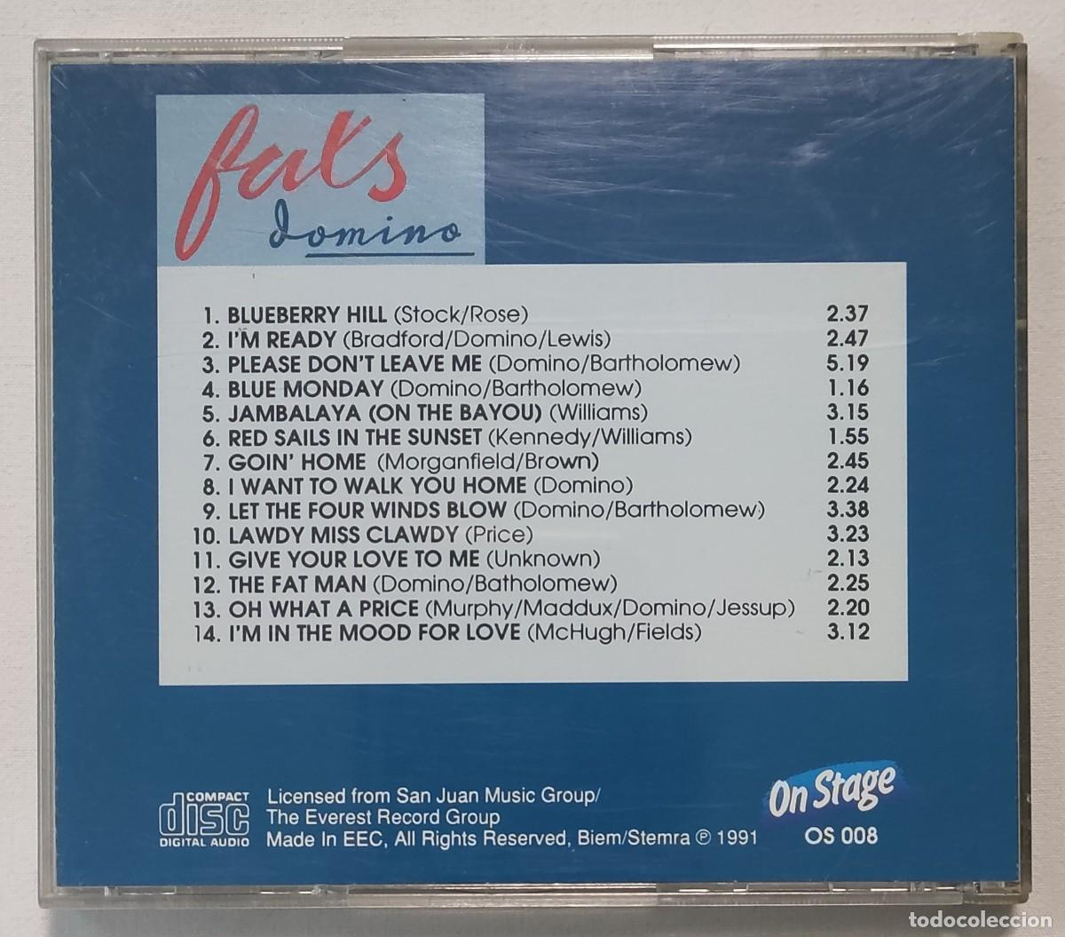 CDs de m&uacute;sica: FATS DOMINO. ON STAGE. RARO CD!!! - Foto 2