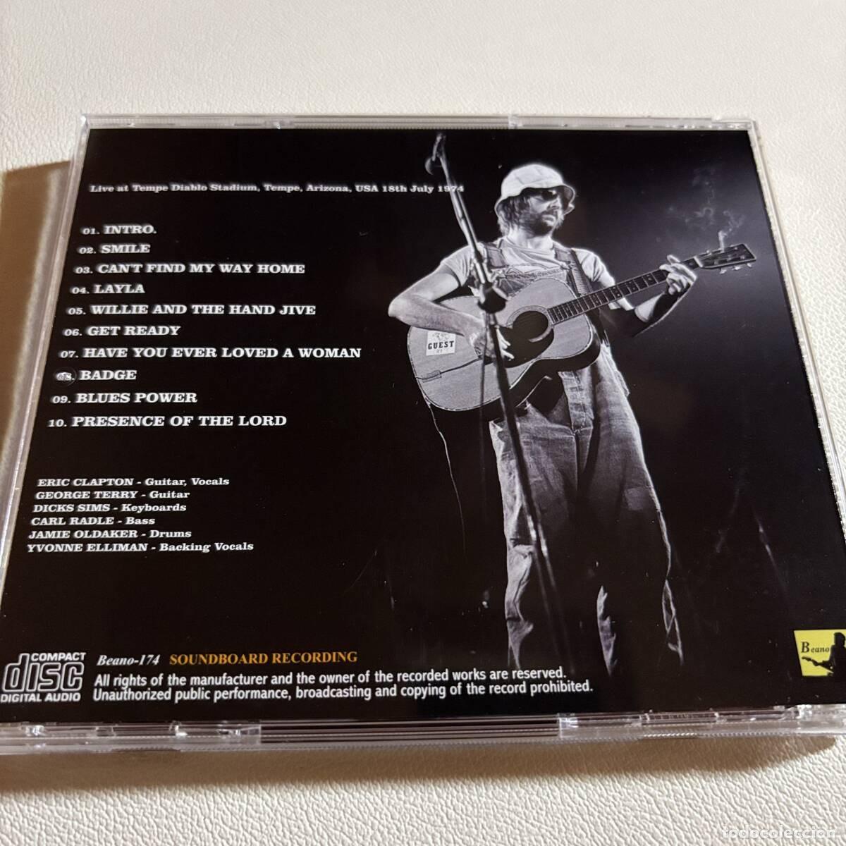 CDs de m&uacute;sica: ERIC CLAPTON - TEMPE 1974 - CD BEANO SOUNDBOARD - Foto 2