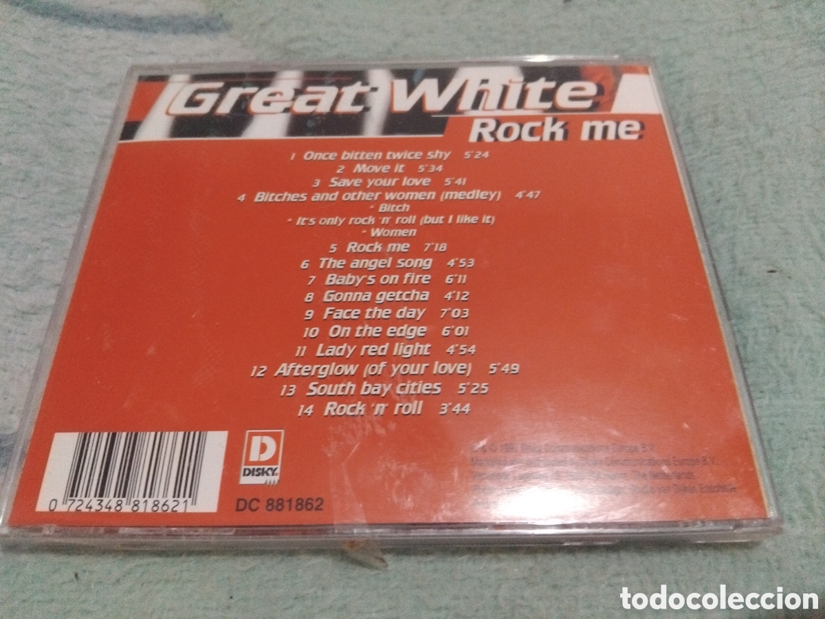CDs de m&uacute;sica: Great white CD Rock Me - Foto 2