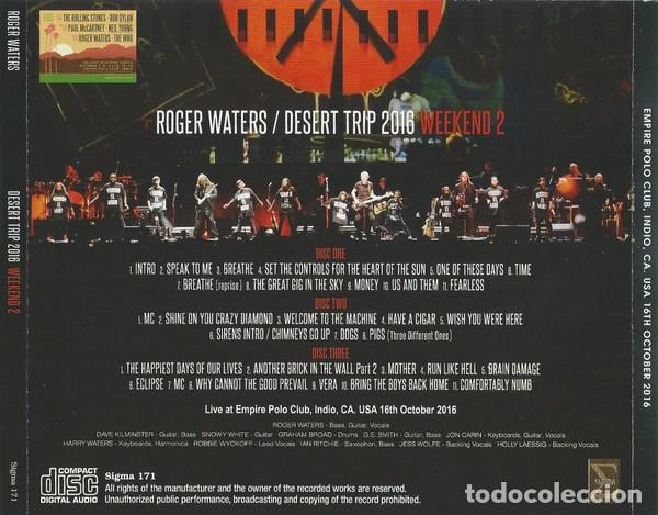CDs de m&uacute;sica: 3 CDs - Roger WATERS - Live Desert Trip 2016 - Foto 2