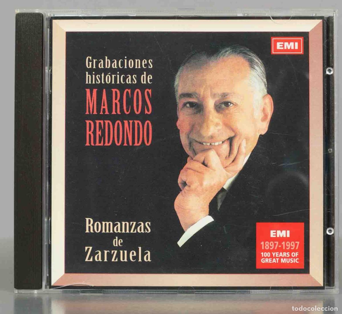 CD di Musica: CD. Grabaciones hist&oacute;ricas de MARCOS REDONDO. Romanzas de Zarzuela