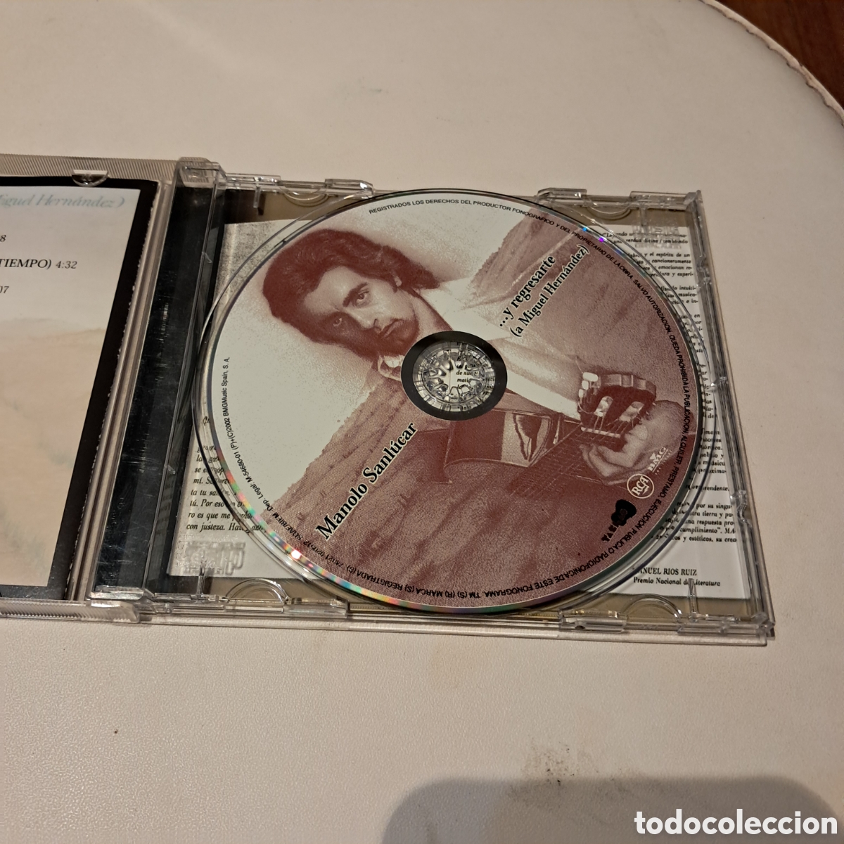 CDs de m&uacute;sica: Manolo Sanlucar, y regresarte, Compact disc - Foto 2