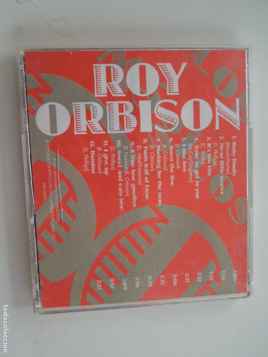 CDs de m&uacute;sica: ROY ORBISON - LOS MAGICOS 60 - CD VERSION ORIGINAL -1997 MANDARIM RECORDS-12 TEMAS - Foto 3