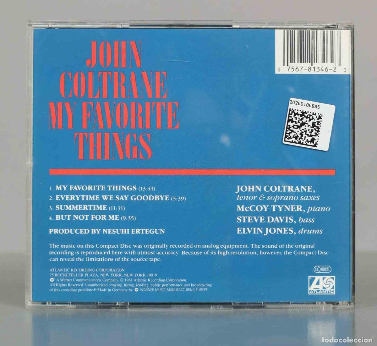 CDs de m&uacute;sica: CD. John Coltrane &ndash; My Favorite Things - Foto 2