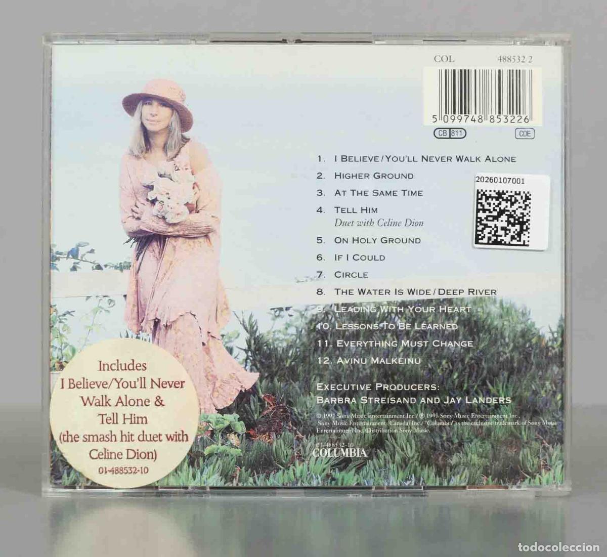 CDs de m&uacute;sica: CD. Barbra Streisand &ndash; Higher Ground - Foto 2