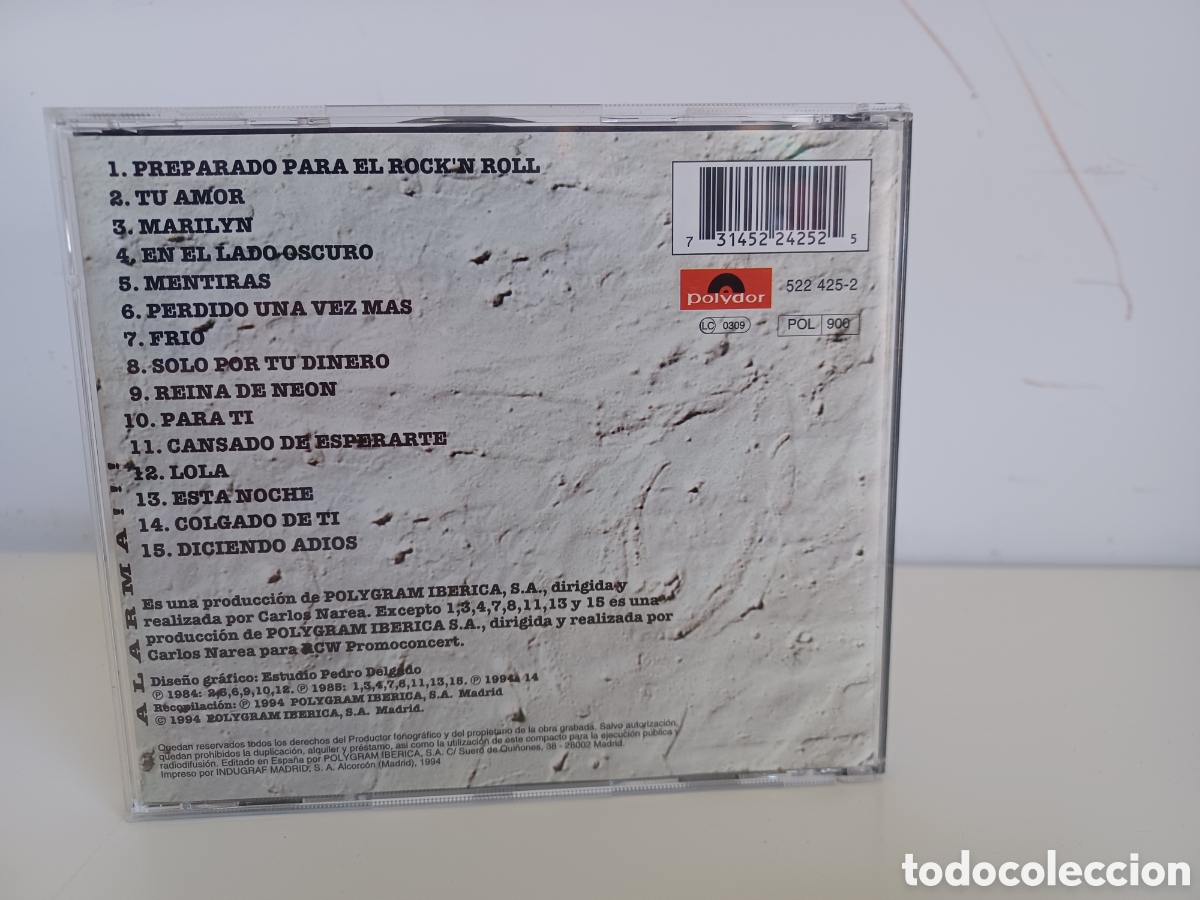 CDs de m&uacute;sica: CD Manolo Tena/ alarma!!!/ 1994 - Foto 2