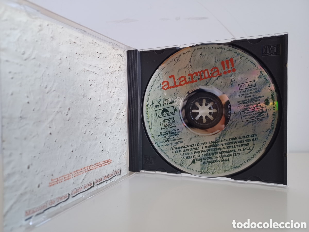 CDs de m&uacute;sica: CD Manolo Tena/ alarma!!!/ 1994 - Foto 3