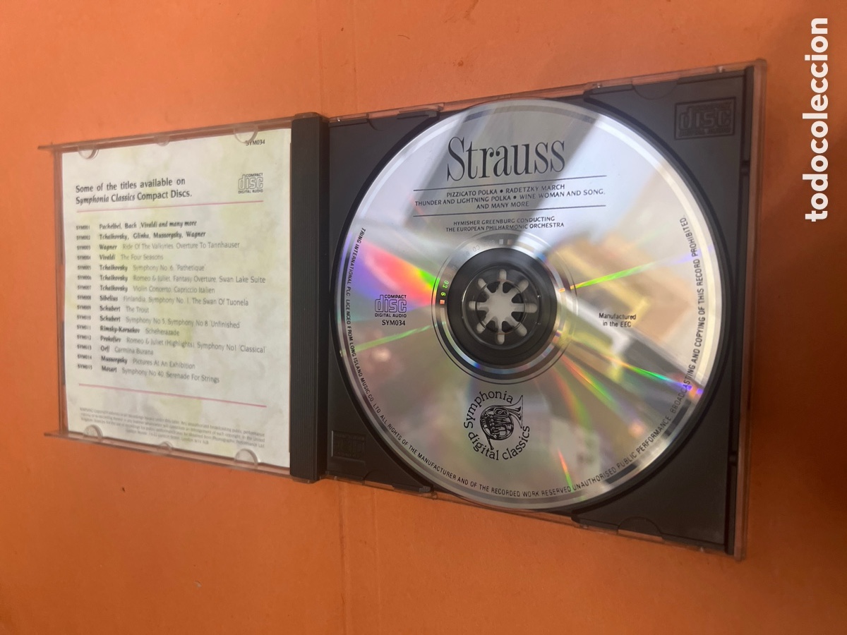 CDs de m&uacute;sica: T3/A2. CD STRAUSS - SYMPHONIA DIGITAL CLASSICS - Foto 3