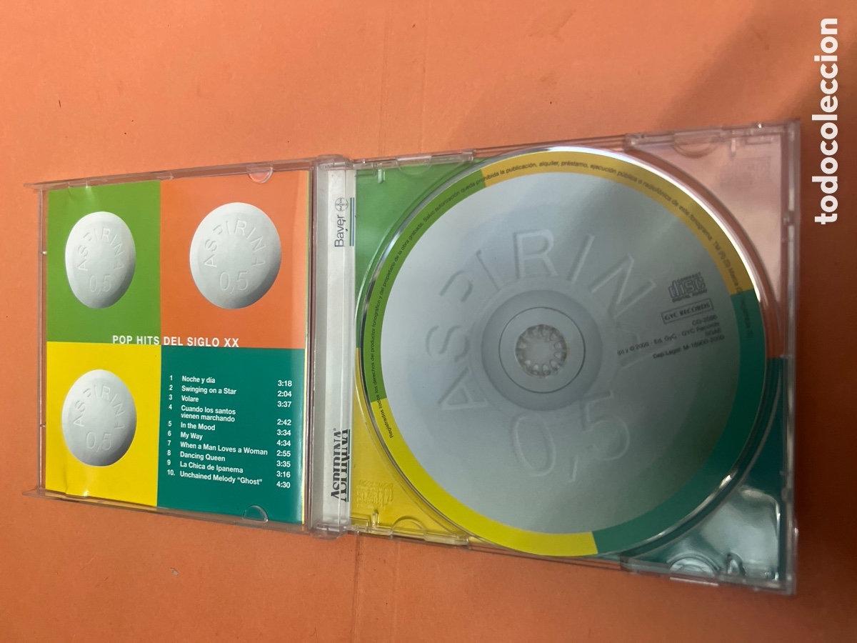 CDs de m&uacute;sica: T3/A2. CD POP HITS DEL SIGLO XX - Foto 3
