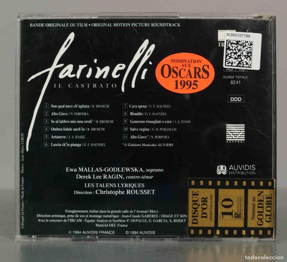 CDs de m&uacute;sica: CD. Christophe Rousset &ndash; Farinelli, Il Castrato - Foto 2