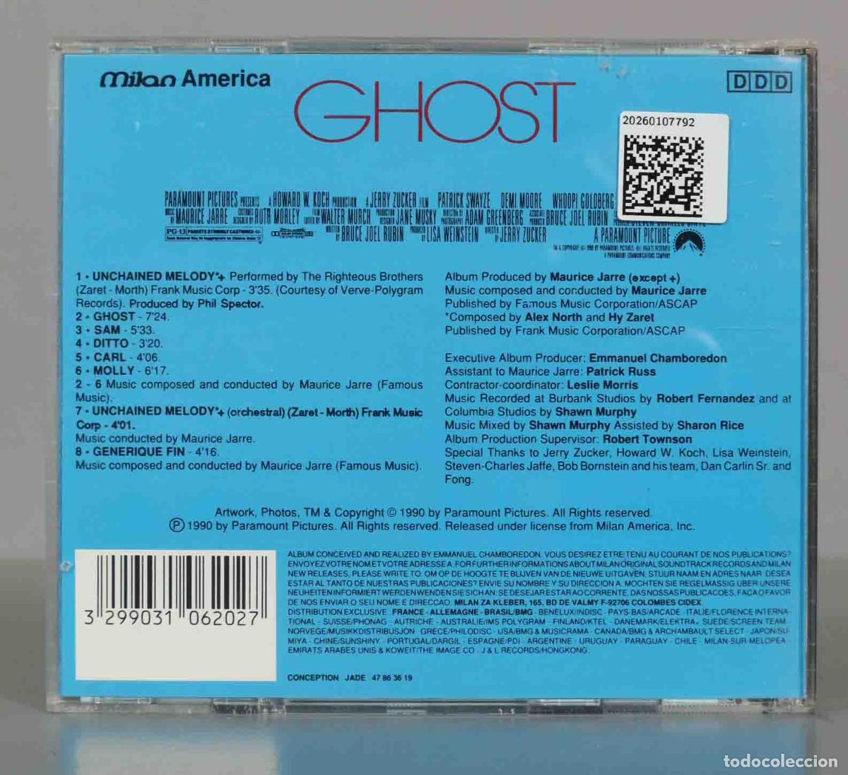 CDs de m&uacute;sica: CD. Maurice Jarre &ndash; Ghost - Foto 2