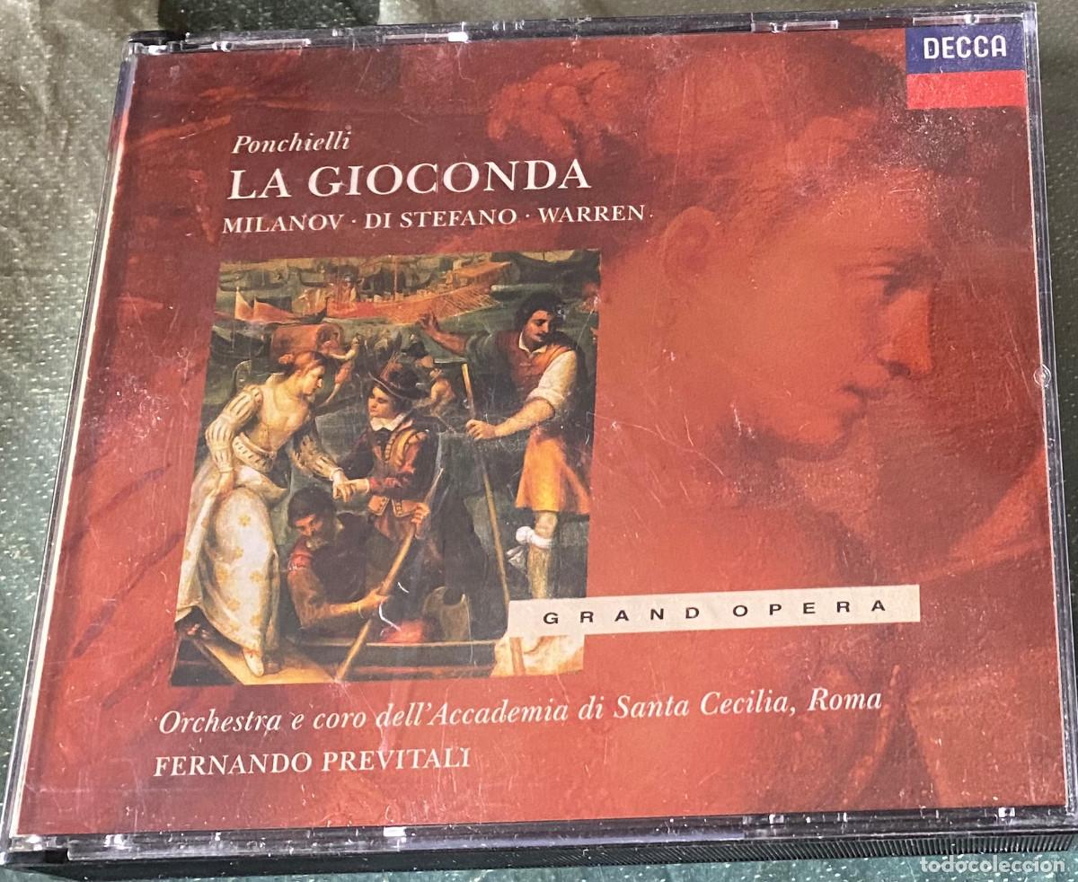 Musik-CDs: 'La Gioconda', de Ponchielli. &Oacute;pera. Caja ancha con 3 CDs. 1996. Con libreto interior de 100 p&aacute;ginas