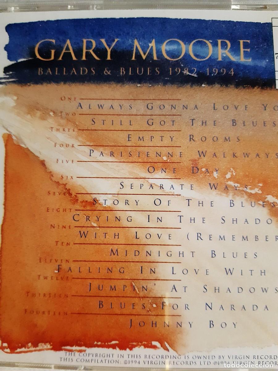 CDs de m&uacute;sica: GARY MOORE &ndash; BALLADS & BLUES 1982 - 1994 - CD - Foto 3