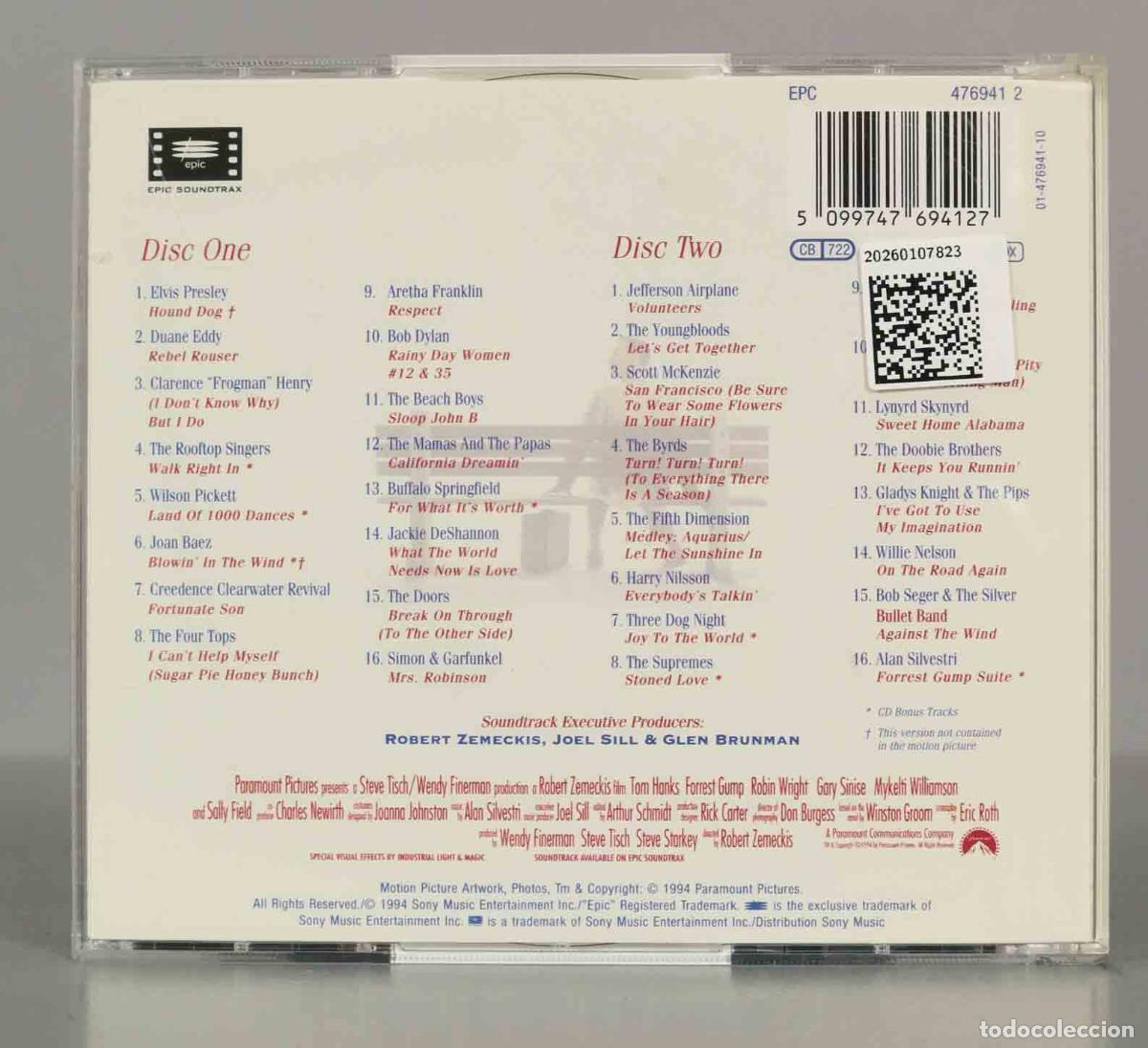 CDs de m&uacute;sica: CD. Various &ndash; Forrest Gump - The Soundtrack - Foto 2