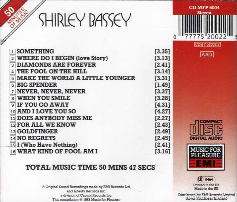 CDs de m&uacute;sica: Shirley Bassey - The Singles. CD - Foto 2