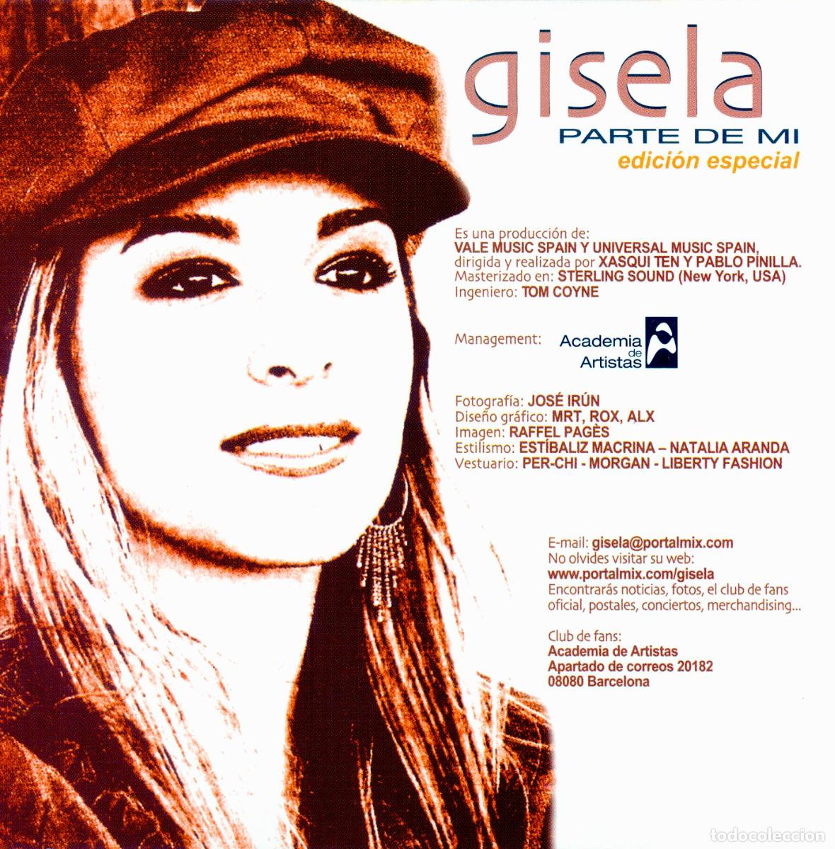 CDs de m&uacute;sica: GISELA - Parte de M&iacute; (2003) Edici&oacute;n Especial - Foto 3