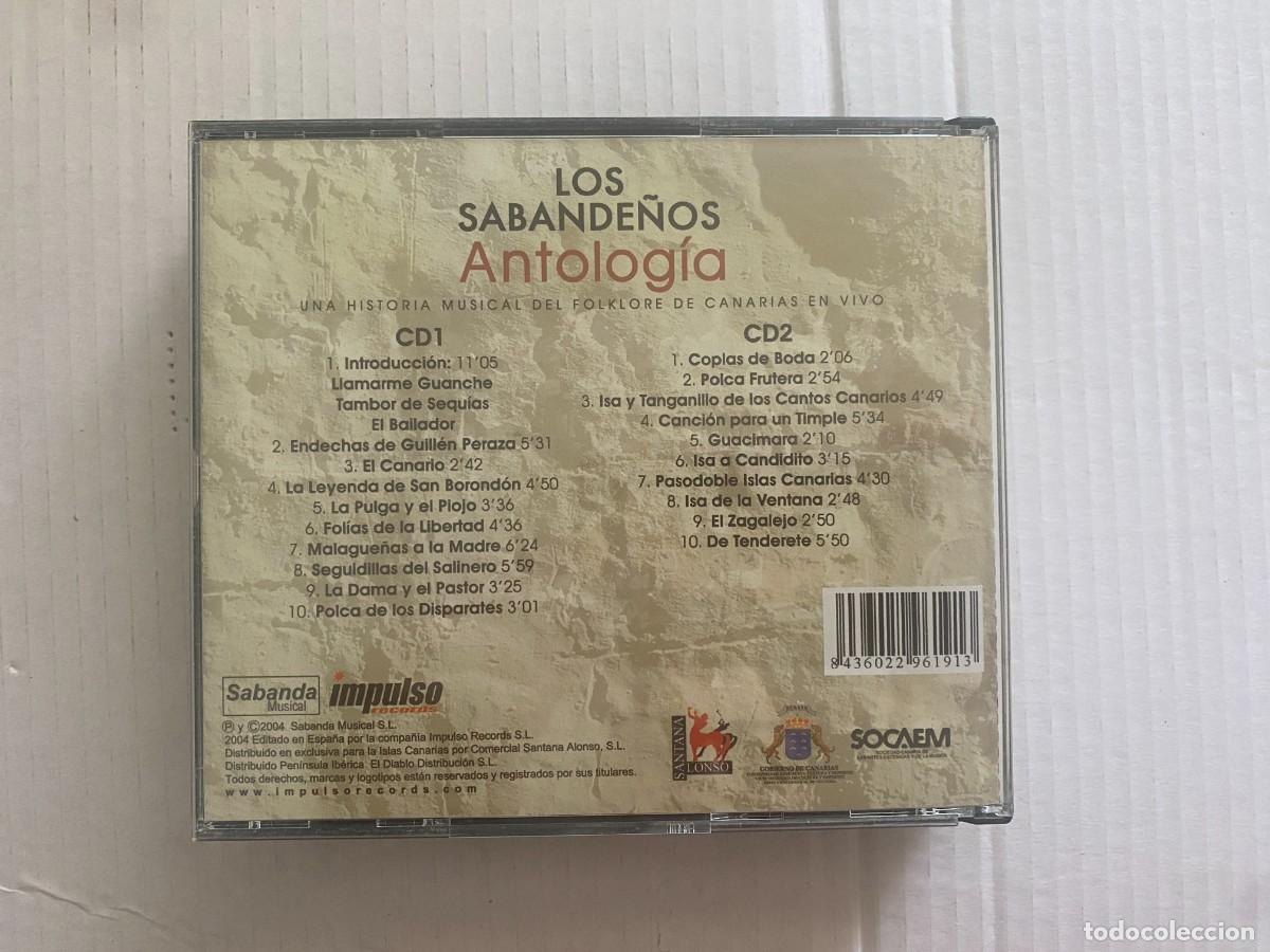 CDs de m&uacute;sica: CD DOBLE LOS SABANDE&Ntilde;OS - ANTOLOGIA - Foto 2