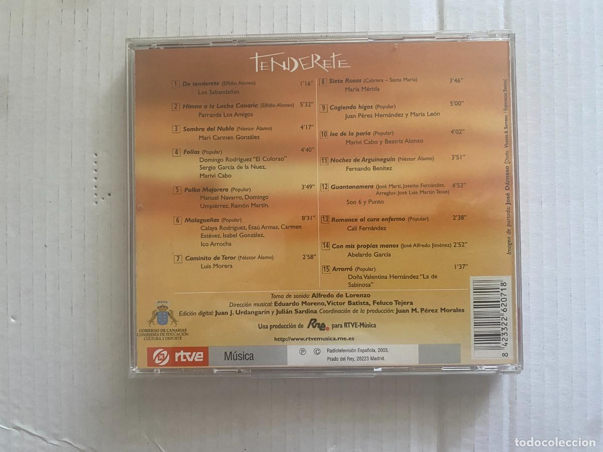 CDs de m&uacute;sica: CD TENDERETE - VARIOS - Foto 2