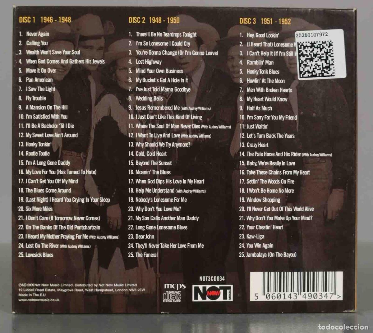 CDs de m&uacute;sica: CD. Hank Williams &ndash; The Anthology - Foto 2