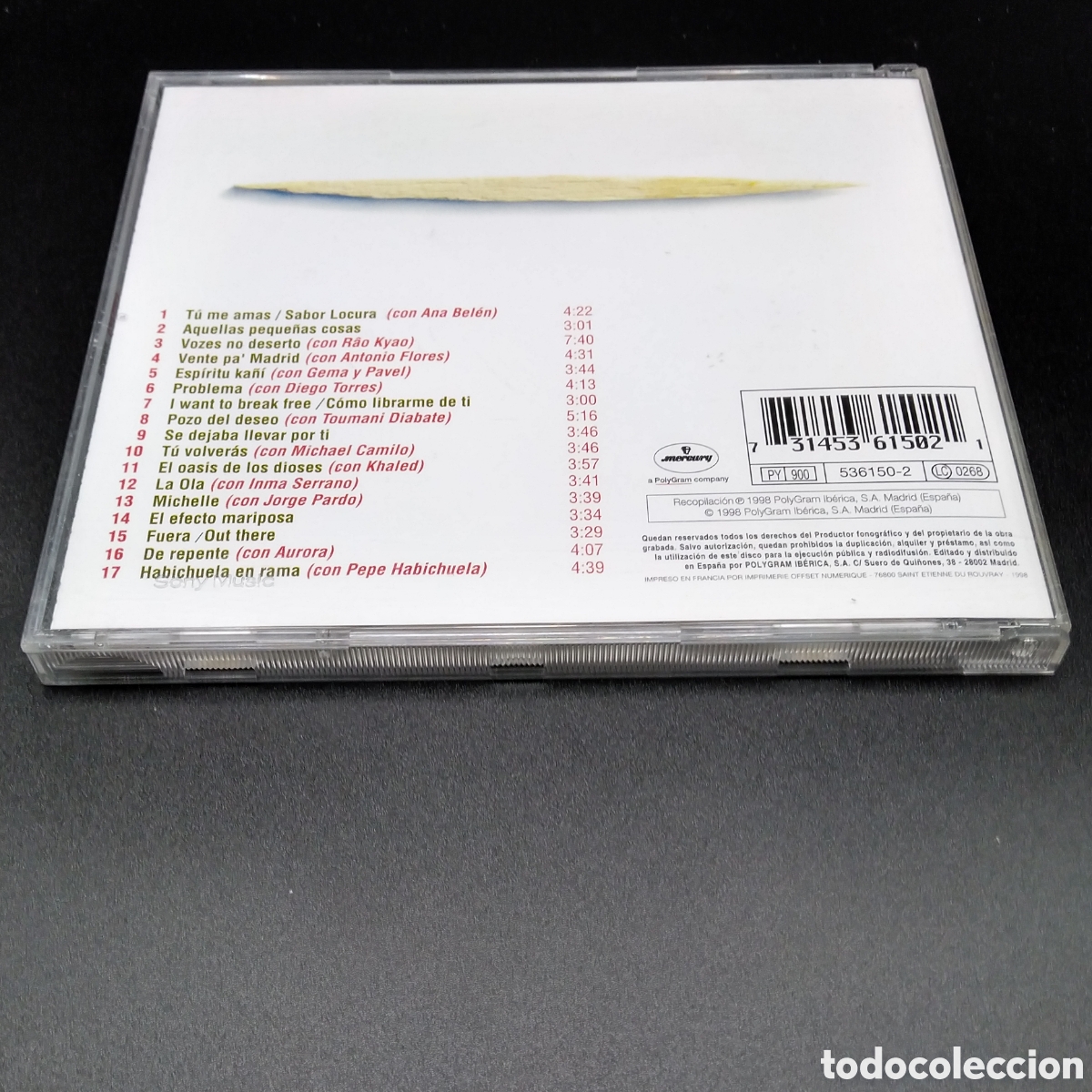 CDs de m&uacute;sica: KETAMA - SABOR - CD - 1998 - CD - DISCO VERIFICADO - Foto 2