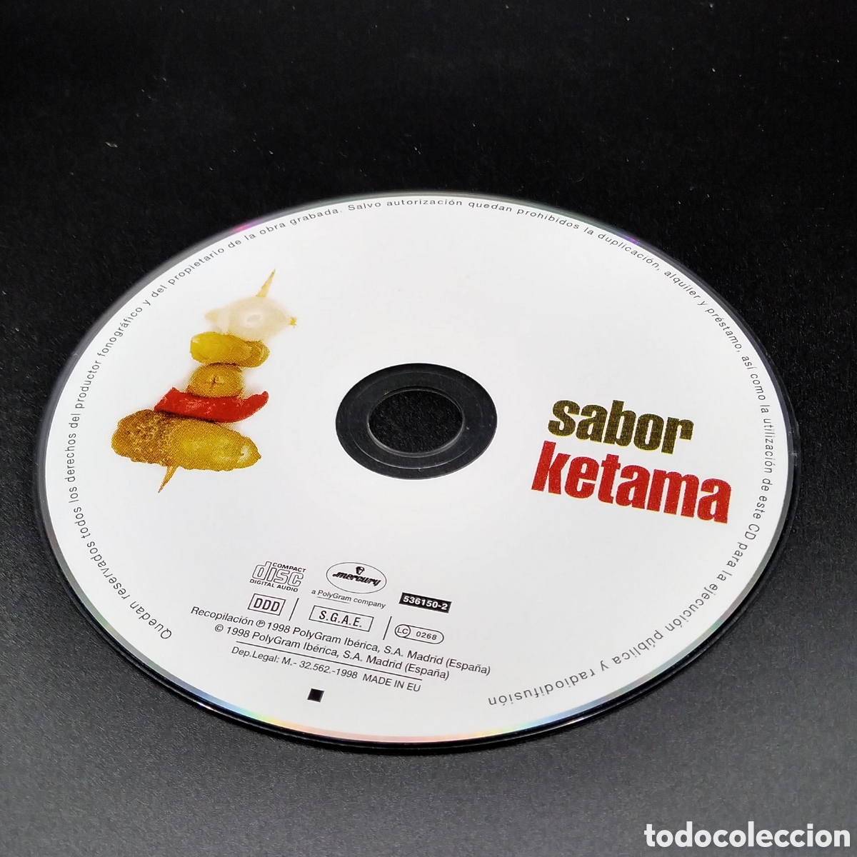 CDs de m&uacute;sica: KETAMA - SABOR - CD - 1998 - CD - DISCO VERIFICADO - Foto 6