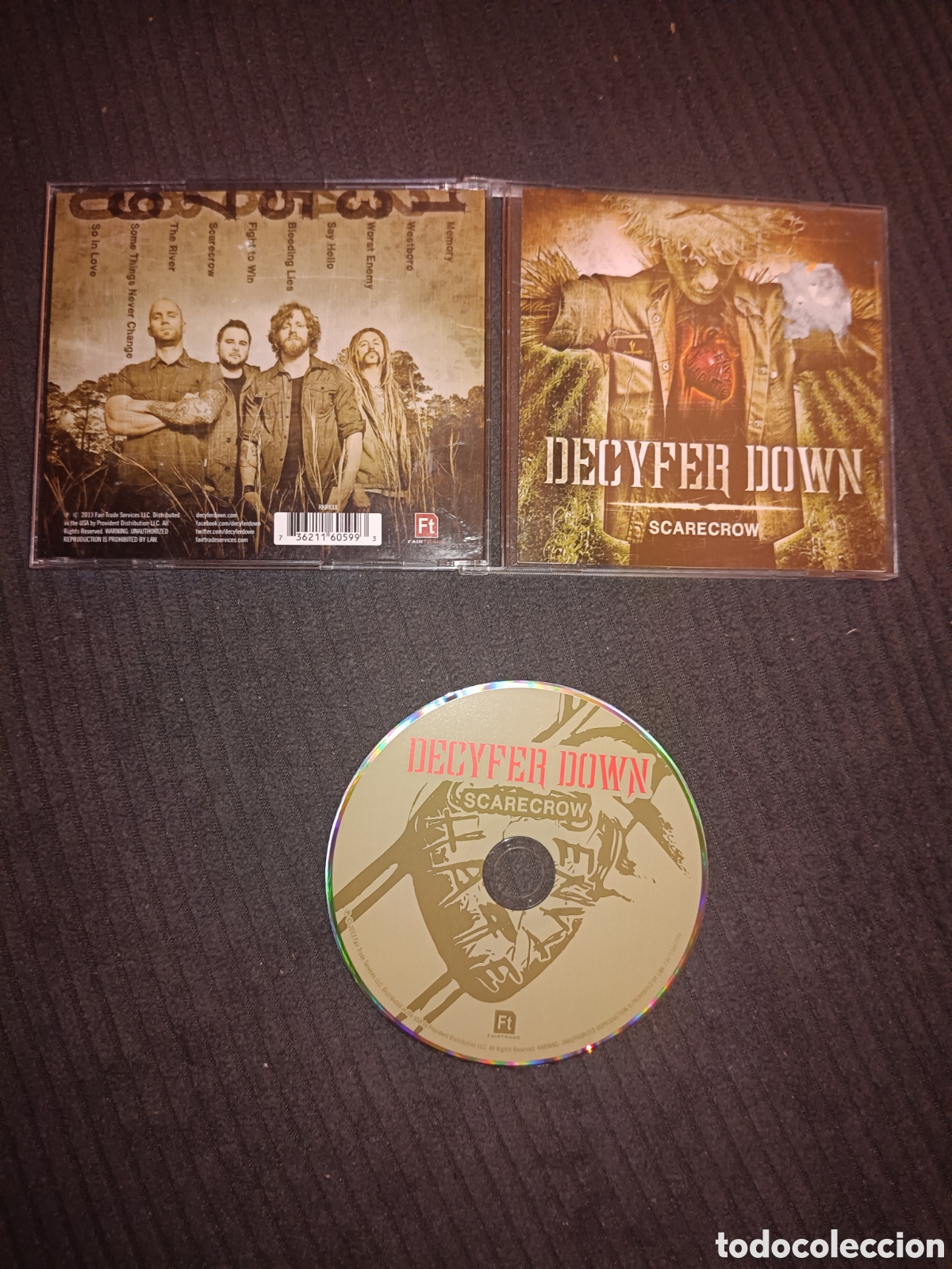 CDs de m&uacute;sica: Decyfer down - scarecrow cd - Foto 1