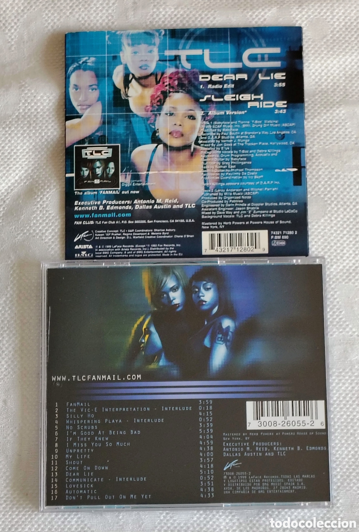 CDs de m&uacute;sica: 2 CD TLC - FAN MAIL y DEAR LIE - Foto 2