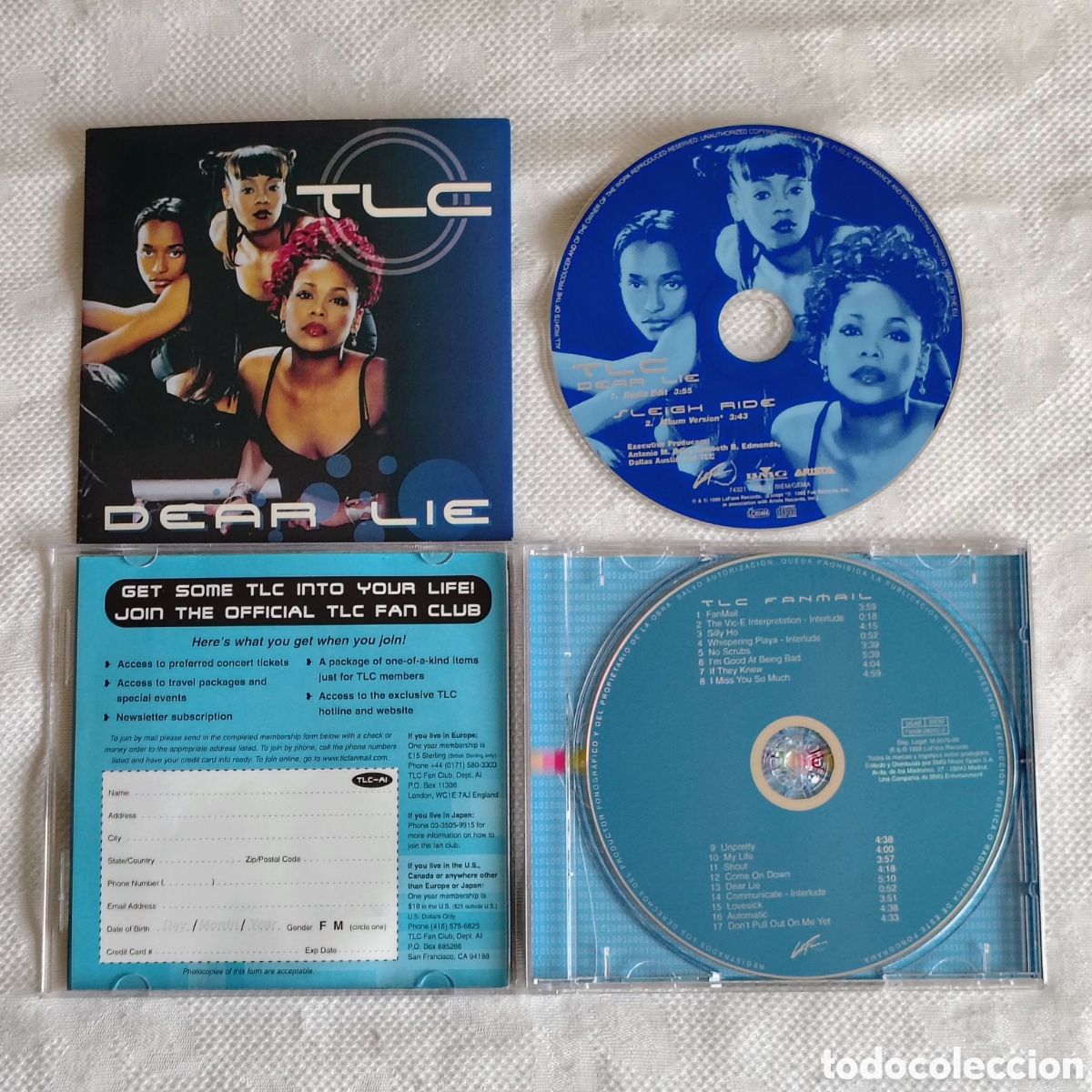 CDs de m&uacute;sica: 2 CD TLC - FAN MAIL y DEAR LIE - Foto 3