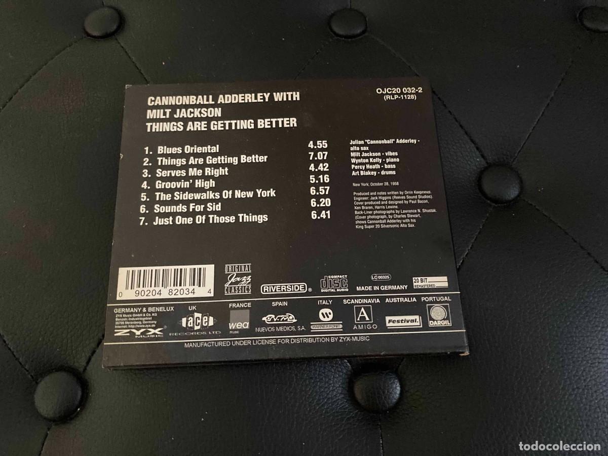 CDs de m&uacute;sica: 2 CDS. Cannonball Adderley - Foto 4