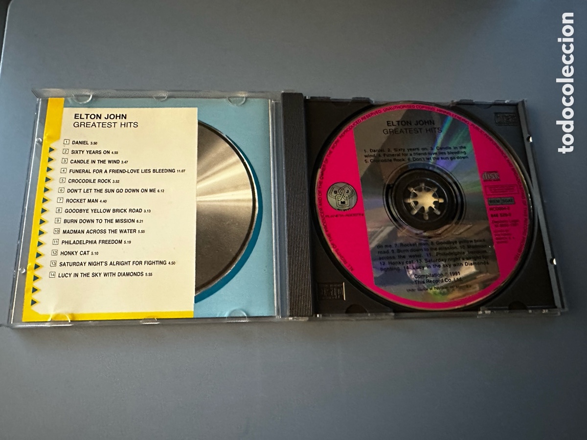 CDs de m&uacute;sica: Elton John Greatest Hits cd - Foto 2