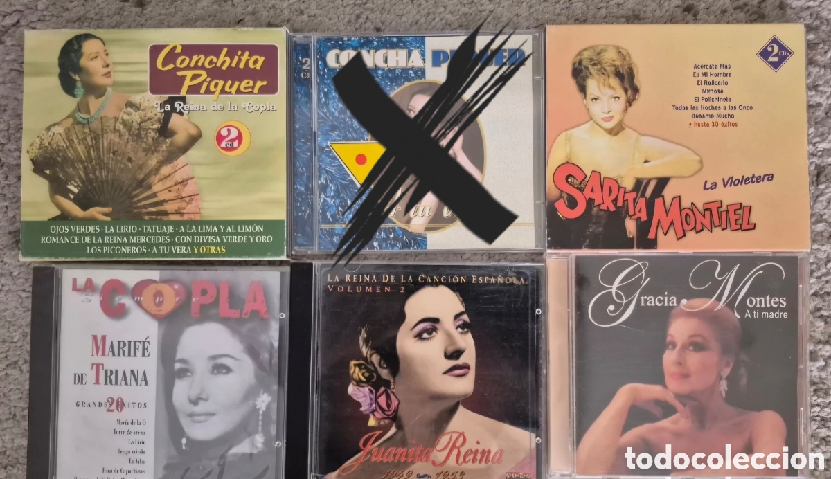 CD de M&uacute;sica: Lote 5 CDs Copla Varios Artistas