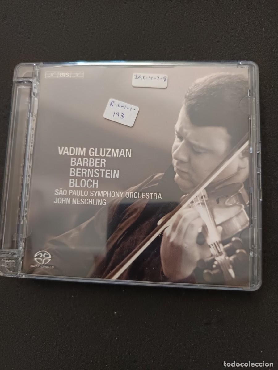 CDs de m&uacute;sica: VADIM GLUZMAN. BARBER, BERNSTEIN, BLOCH - Foto 1