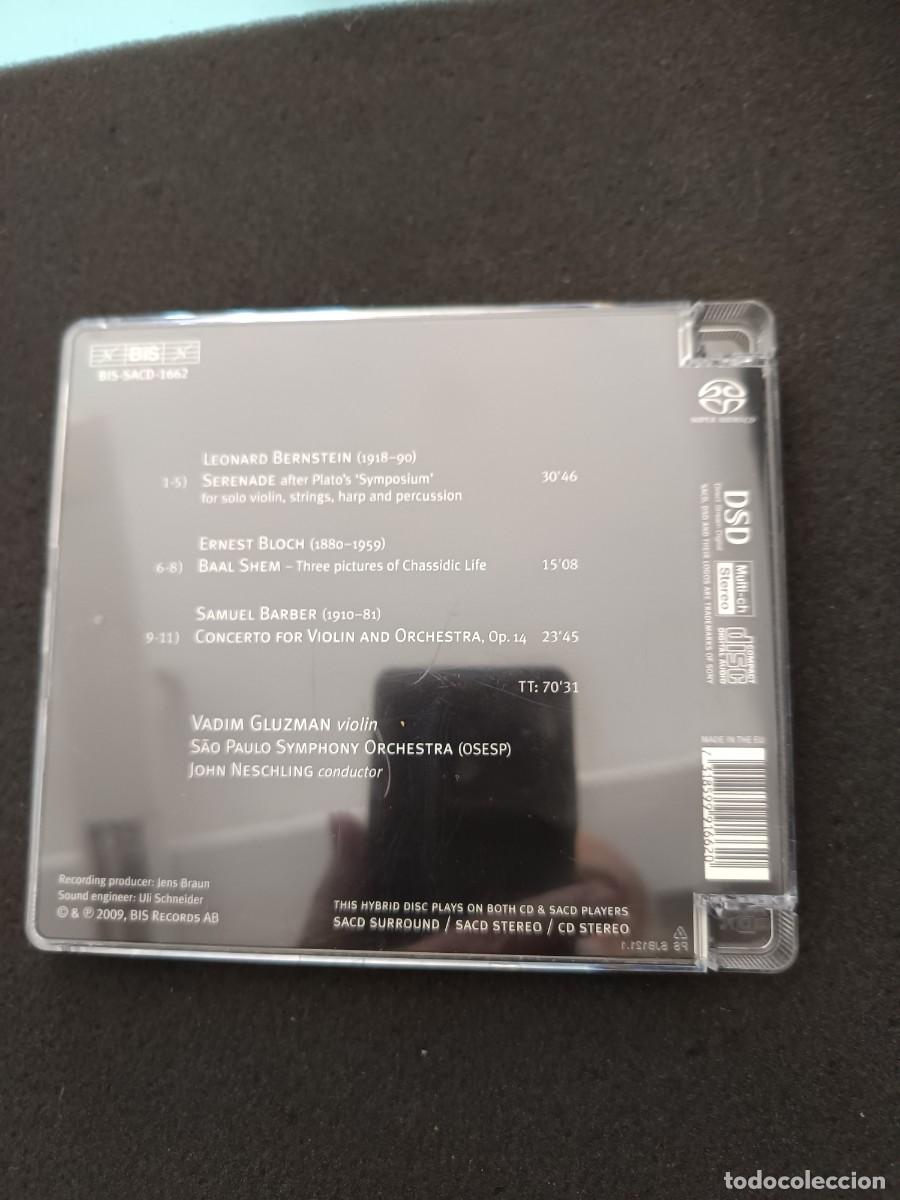 CDs de m&uacute;sica: VADIM GLUZMAN. BARBER, BERNSTEIN, BLOCH - Foto 2