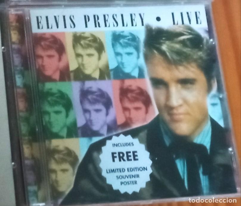 CDs de m&uacute;sica: CD ELVIS PRESLEY LIVE EN BUEN ESTADO - Foto 1