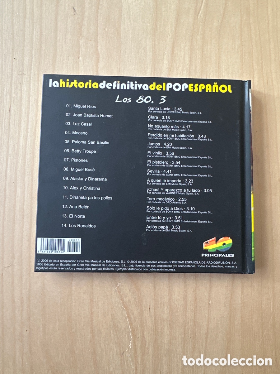 CDs de m&uacute;sica: SCD182 los 80.3 CD SEGUNDA MANO - Foto 2