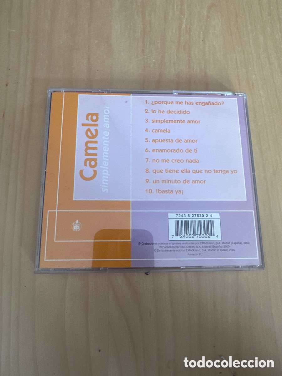 CDs de m&uacute;sica: SCD80 camela simplemente amor CD SEGUNDA MANO - Foto 2