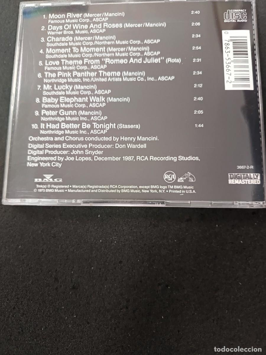 CDs de m&uacute;sica: CD. HENRY MANCINI. PURE GOLD - Foto 2