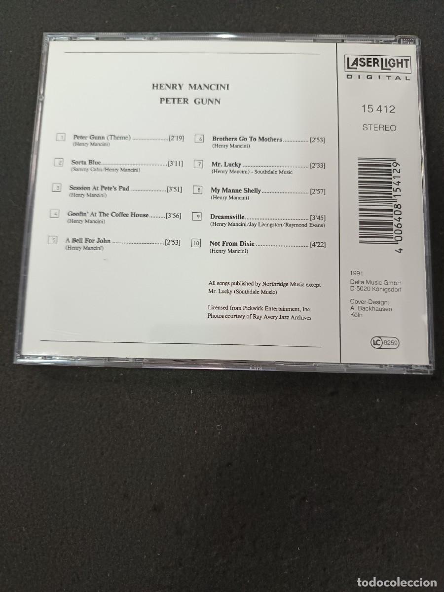 CDs de m&uacute;sica: CD. HENRY MANCINI. PETER GUNN - Foto 2
