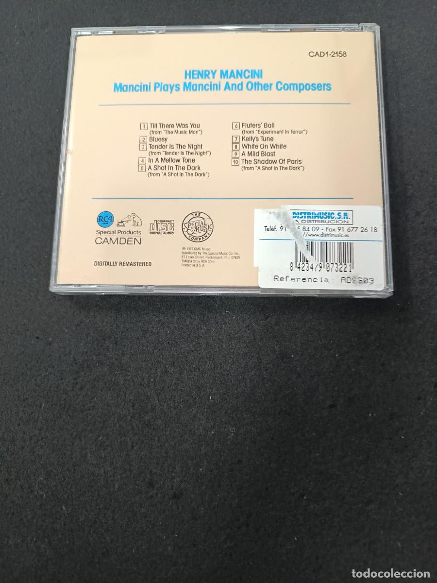 CDs de m&uacute;sica: CD. MANCINI PLAYS MANCINI AND OTHER COMPOSERS - Foto 2